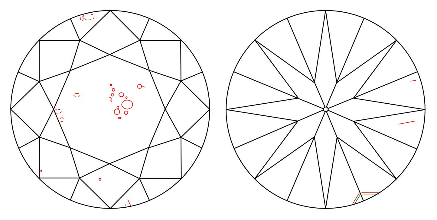 GIA 2.63 G-SI2 Round Diamond