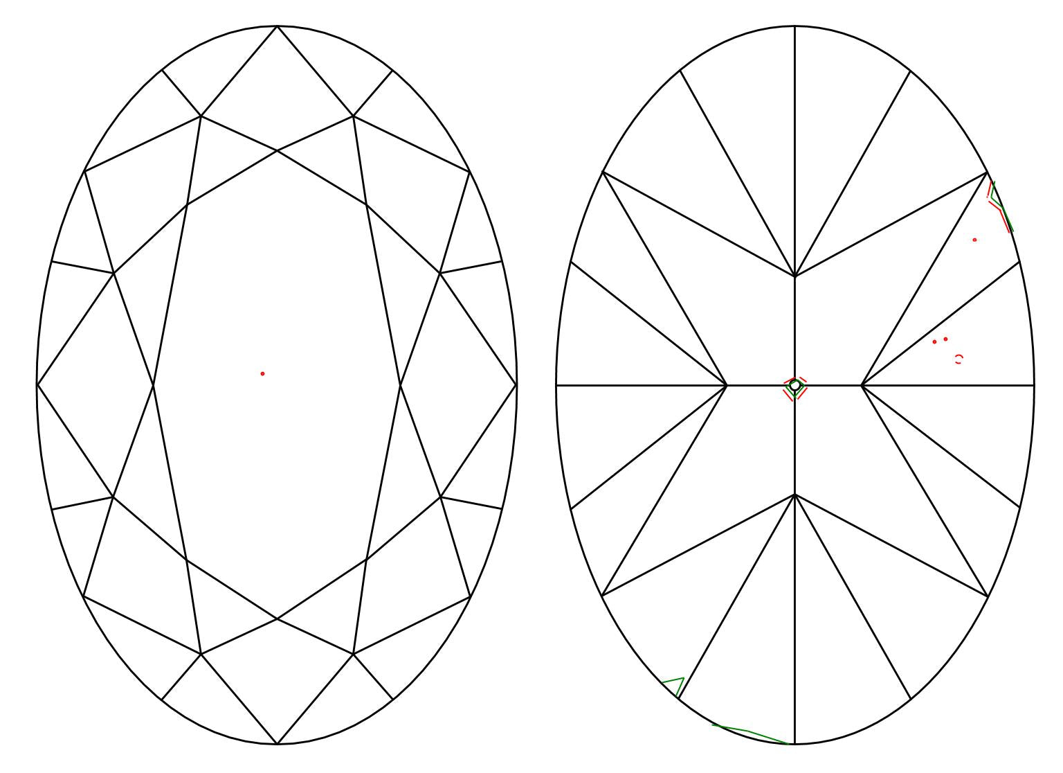 GIA 1 I-VS1 Oval Diamond