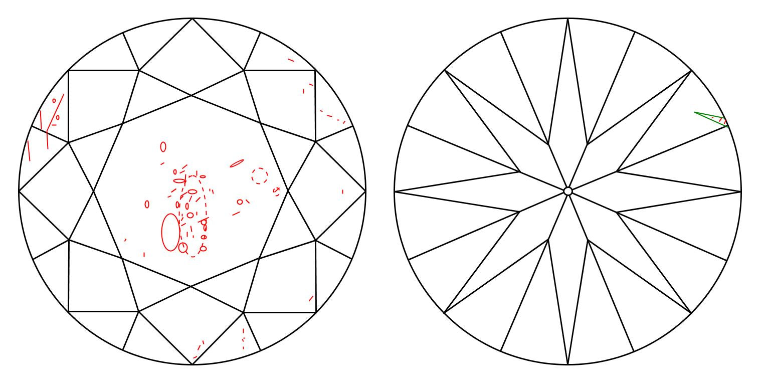 GIA 2.13 H-SI2 Round Diamond