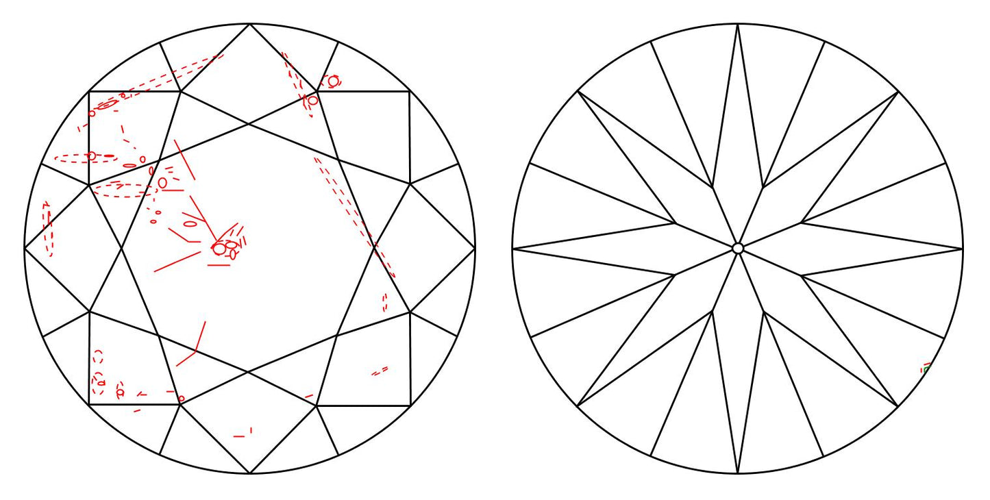 GIA 1.06 H-SI2 Round Diamond