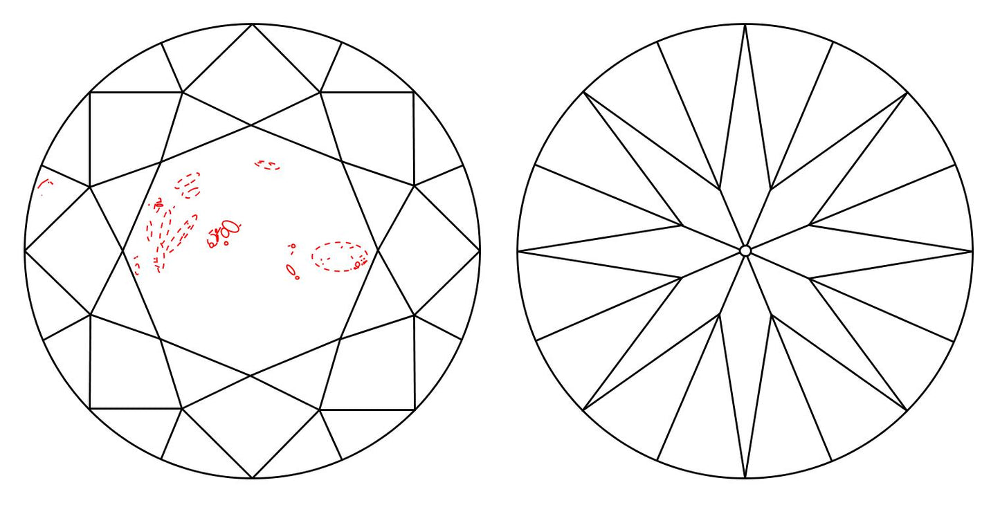 GIA 1.02 F-SI2 Round Diamond