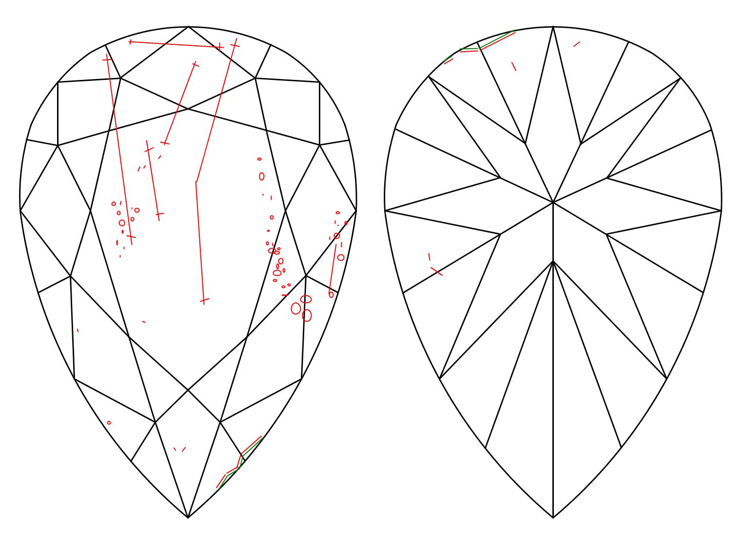GIA 5.01 K-SI2 Pear Diamond