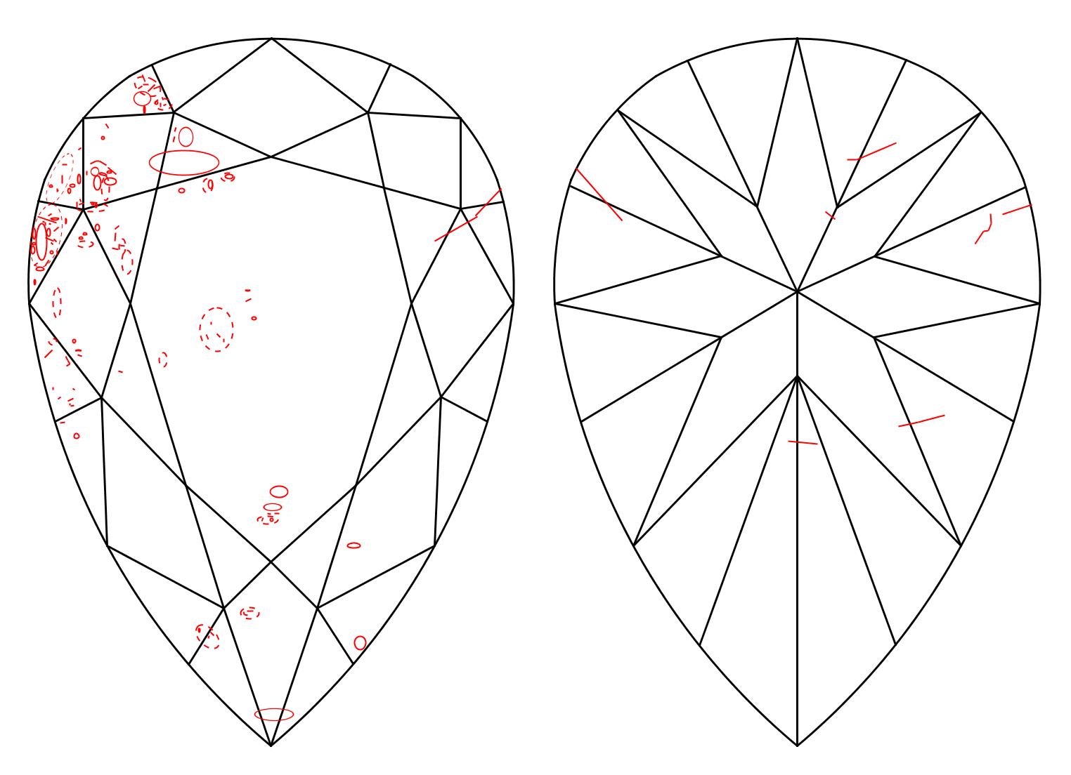 GIA 5.01 K-SI2 Pear Diamond