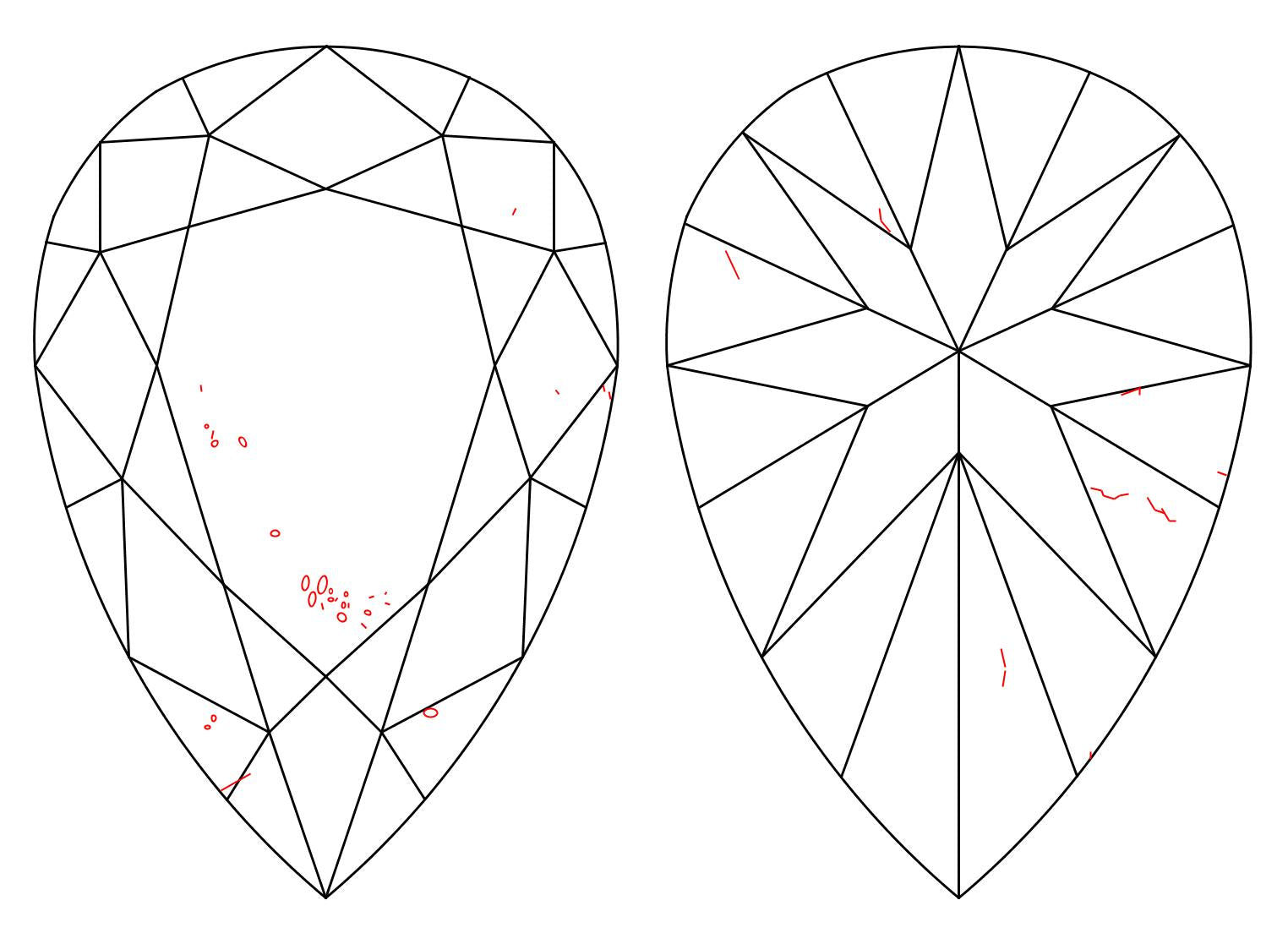 GIA 5.02 H-SI1 Pear Diamond