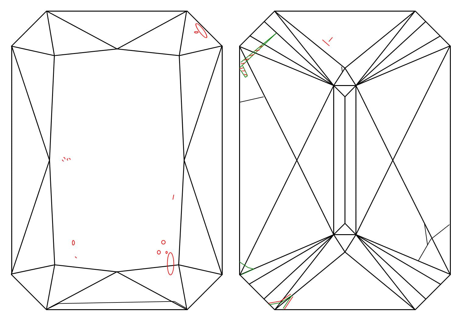GIA 1 H-VS2 Radiant Diamond