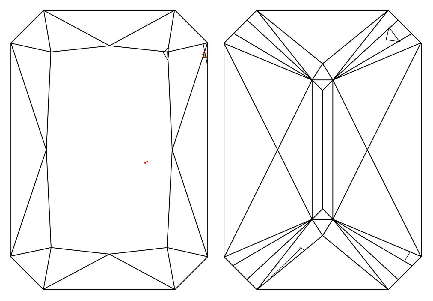 GIA 1.03 H-VVS2 Radiant Diamond