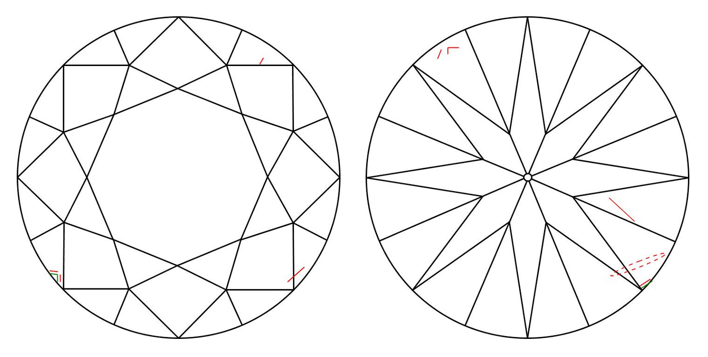 GIA 1.01 K-SI2 Round Diamond
