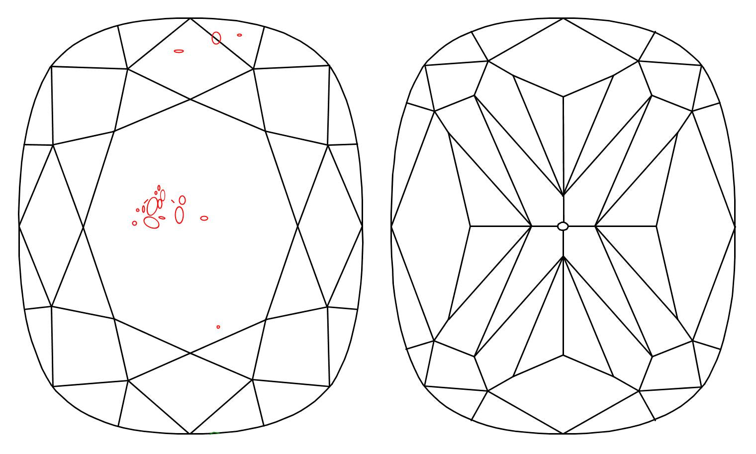 GIA 1.76 G-SI2 Cushion Diamond