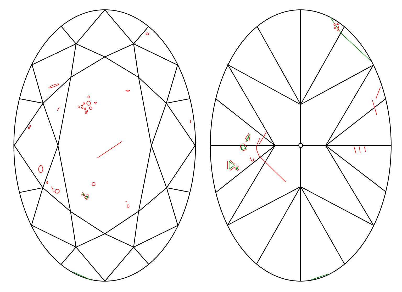 GIA 10.04 J-SI2 Oval Diamond