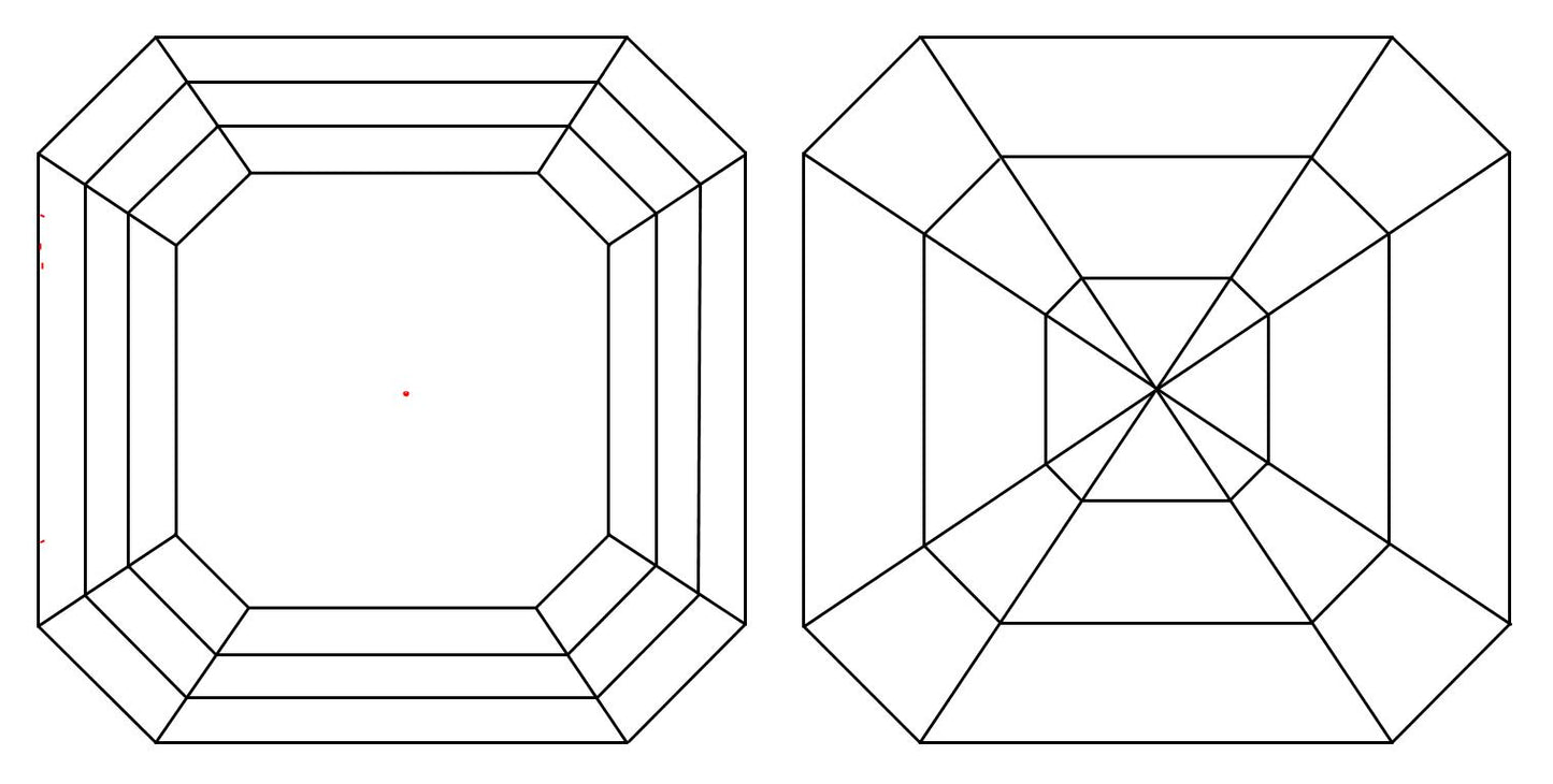 GIA 1.01 D-VVS1 Asscher Diamond