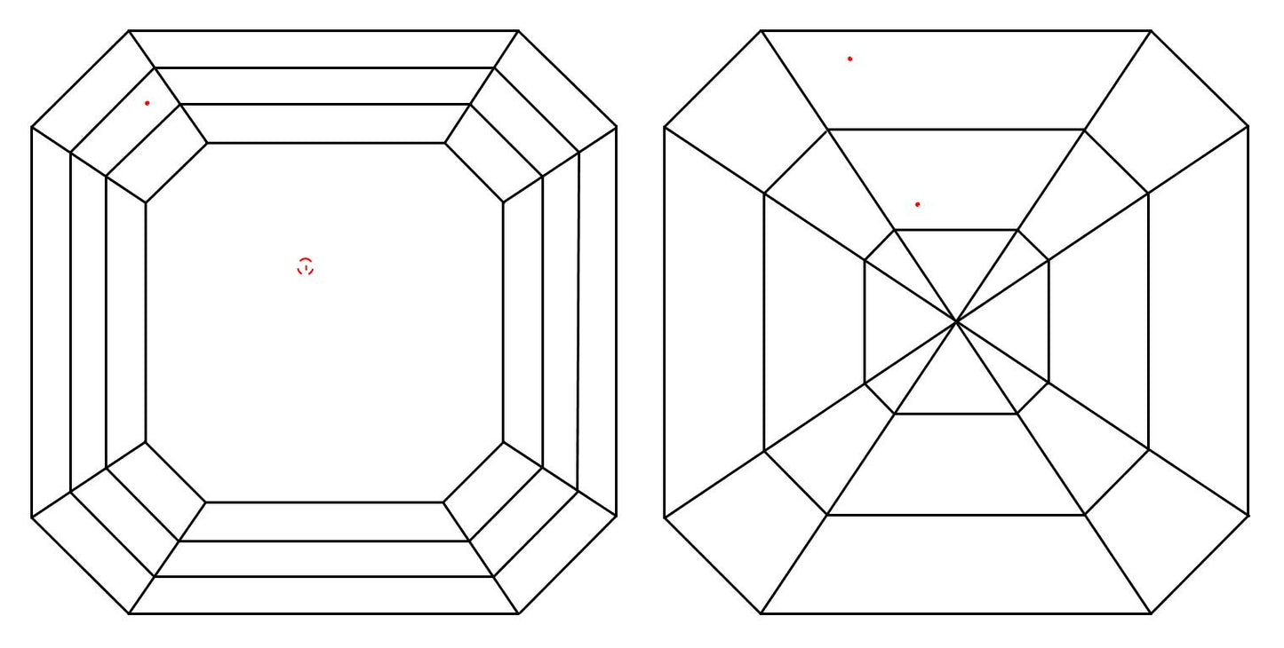 GIA 1.01 E-VS1 Asscher Diamond