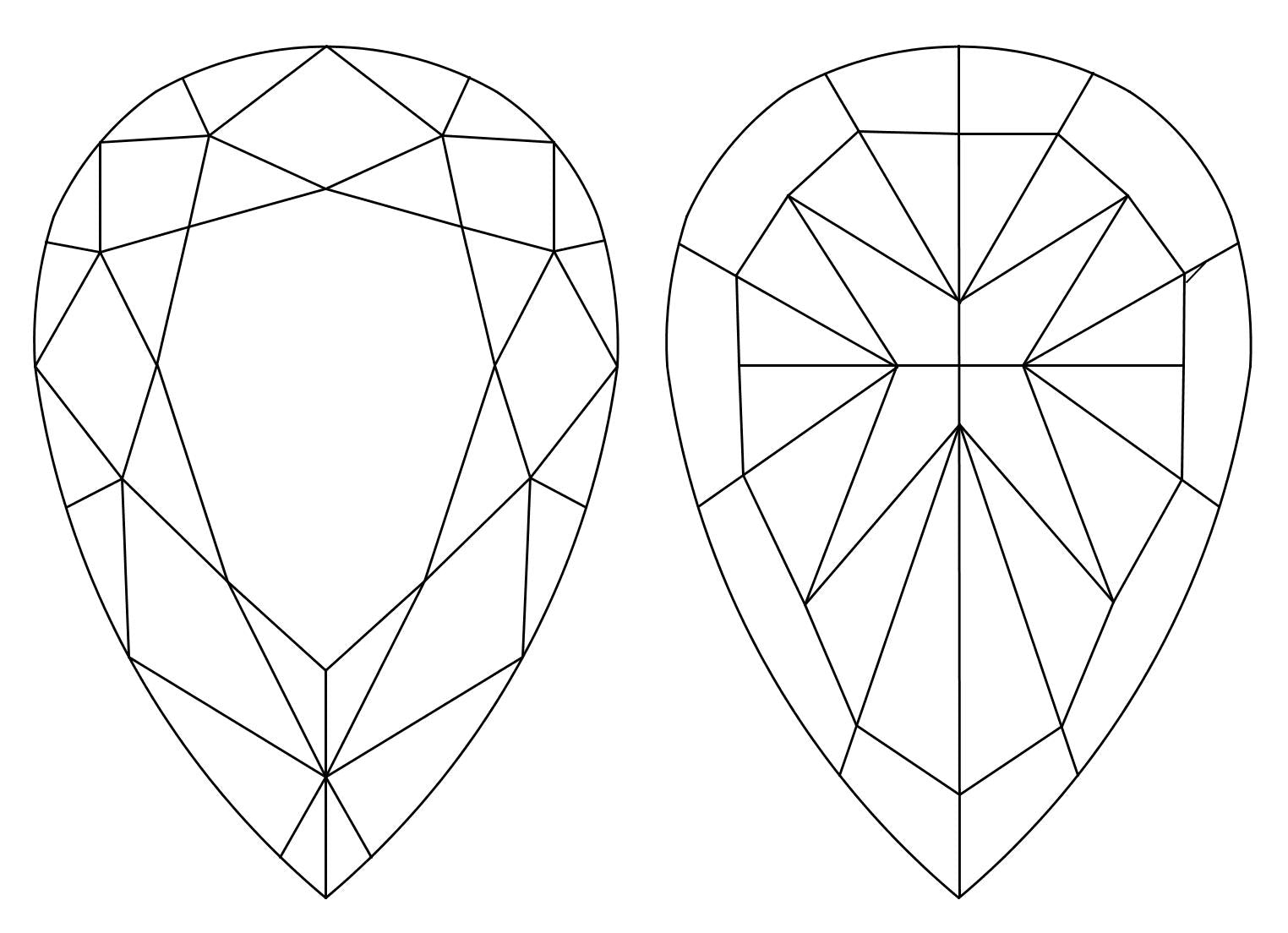 GIA 22.53 E-VVS2 Pear Diamond