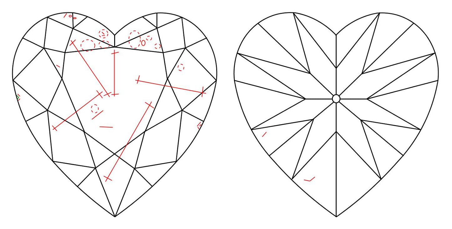 GIA 1.5 H-SI2 Heart Diamond