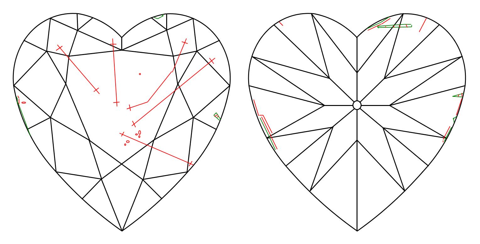 GIA 2.03 J-SI2 Heart Diamond