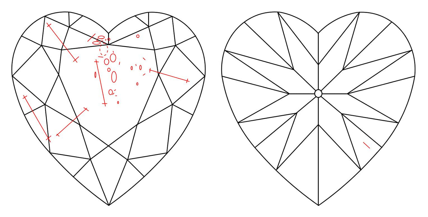 GIA 1.5 H-SI2 Heart Diamond
