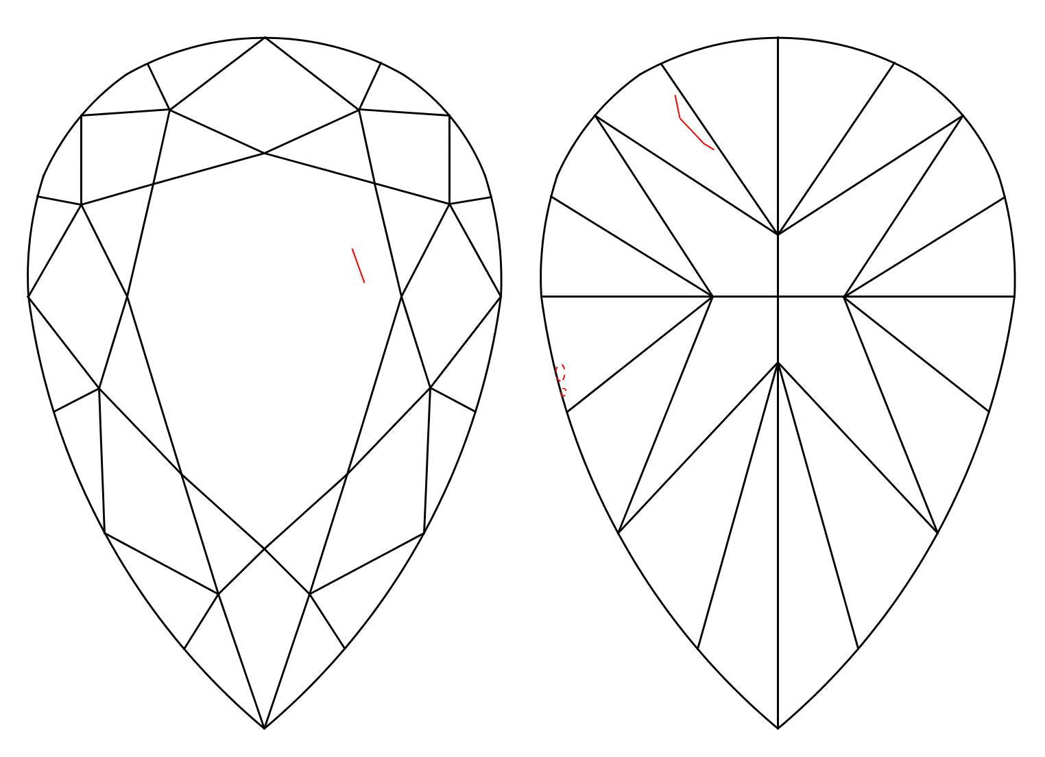 GIA 15.13 F-VS2 Pear Diamond