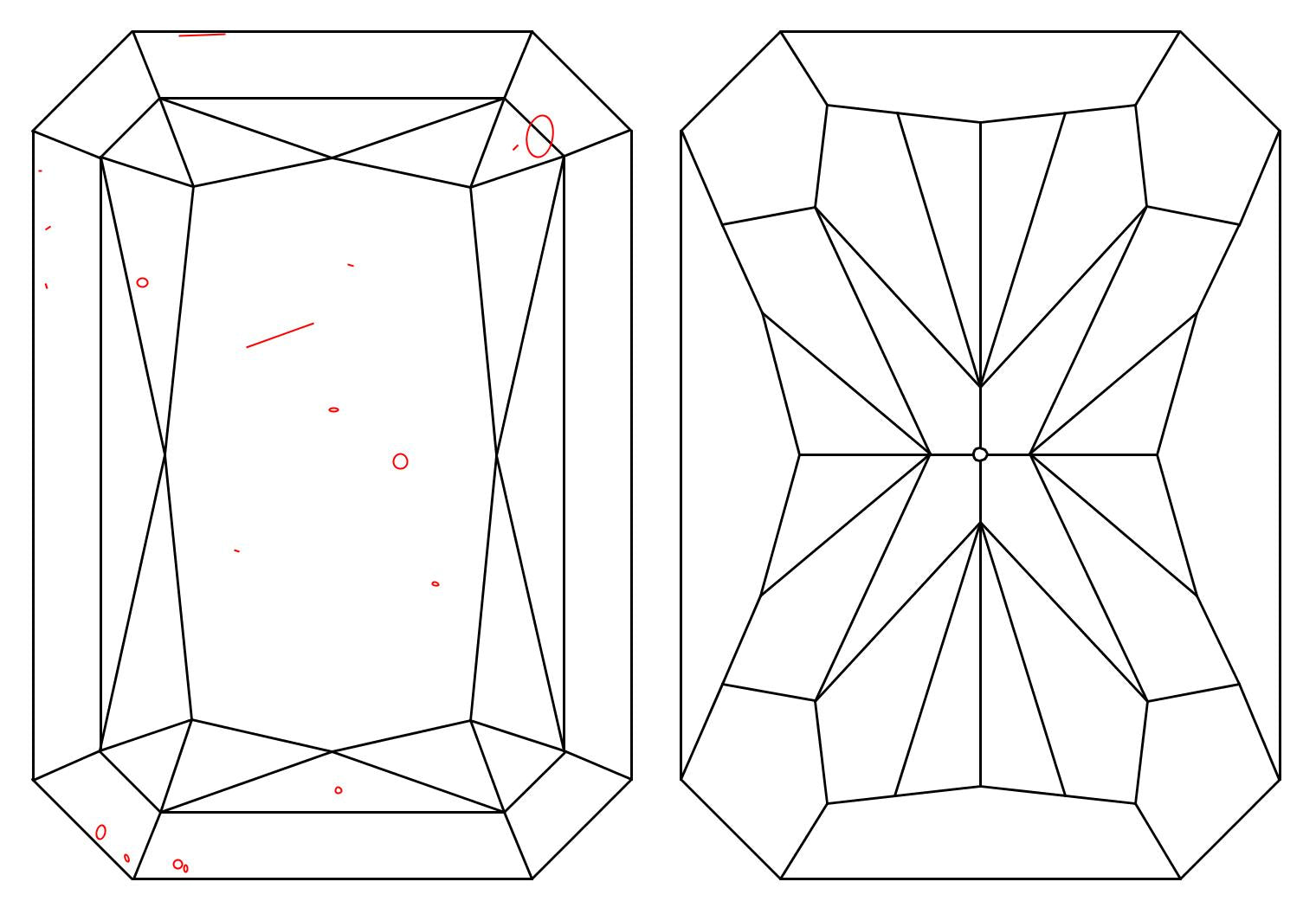 GIA 1.01 D-SI2 Radiant Diamond