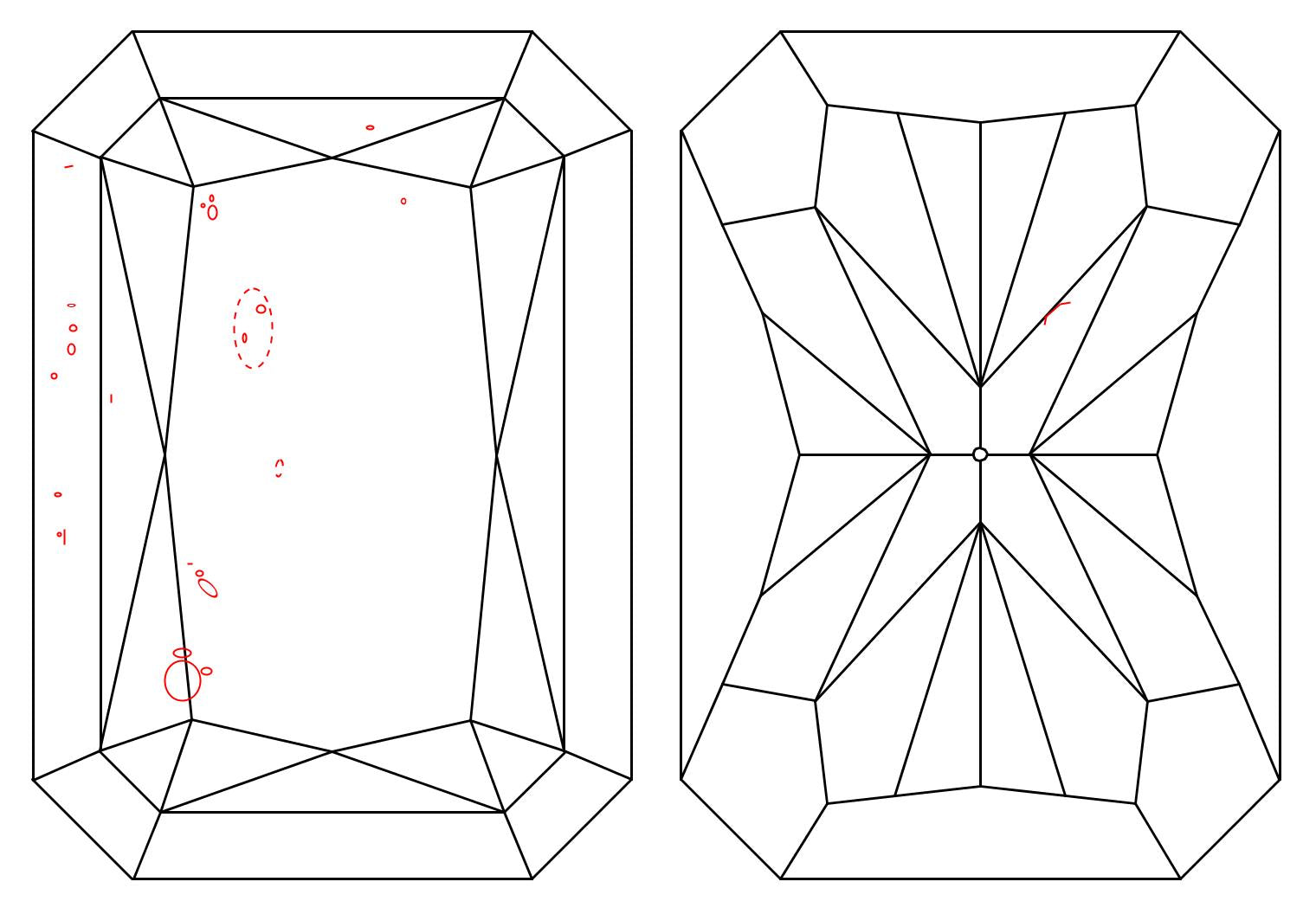 GIA 1.06 I-SI2 Radiant Diamond