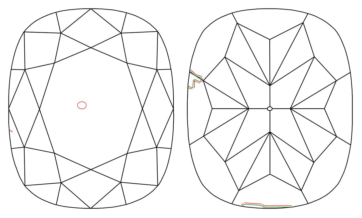 GIA 1.01 G-SI2 Cushion Diamond