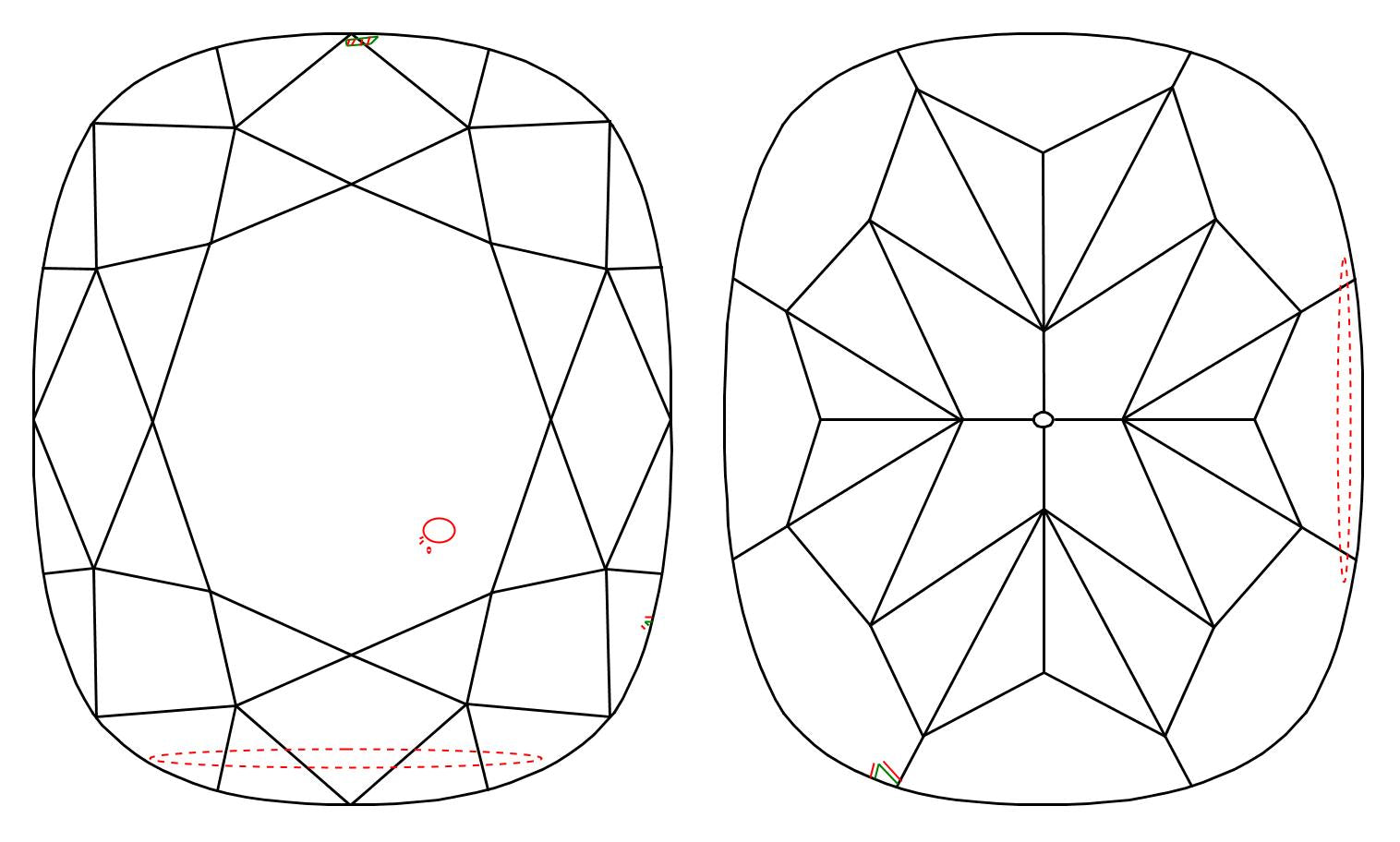 GIA 1.01 E-SI1 Cushion Diamond
