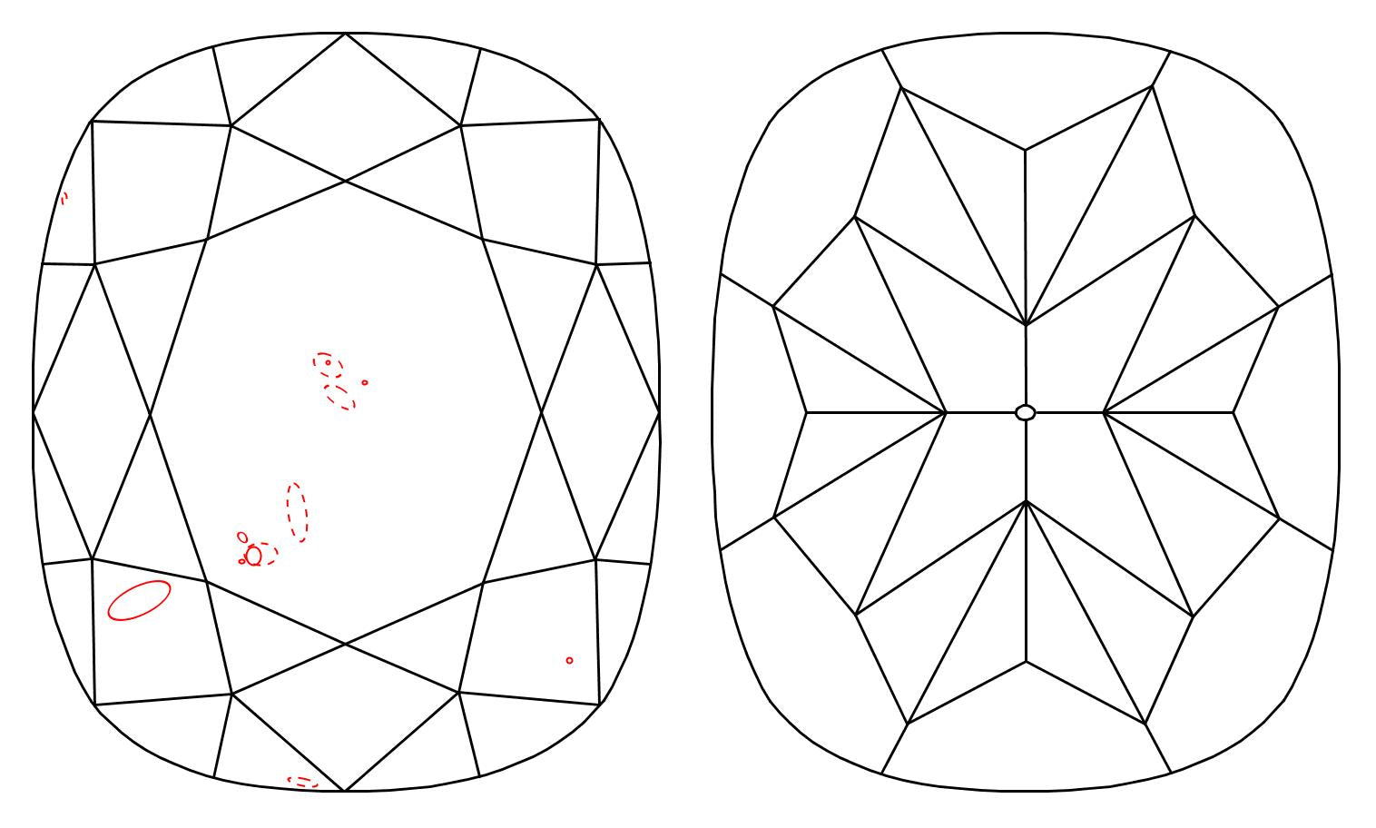 GIA 1.03 G-SI2 Cushion Diamond