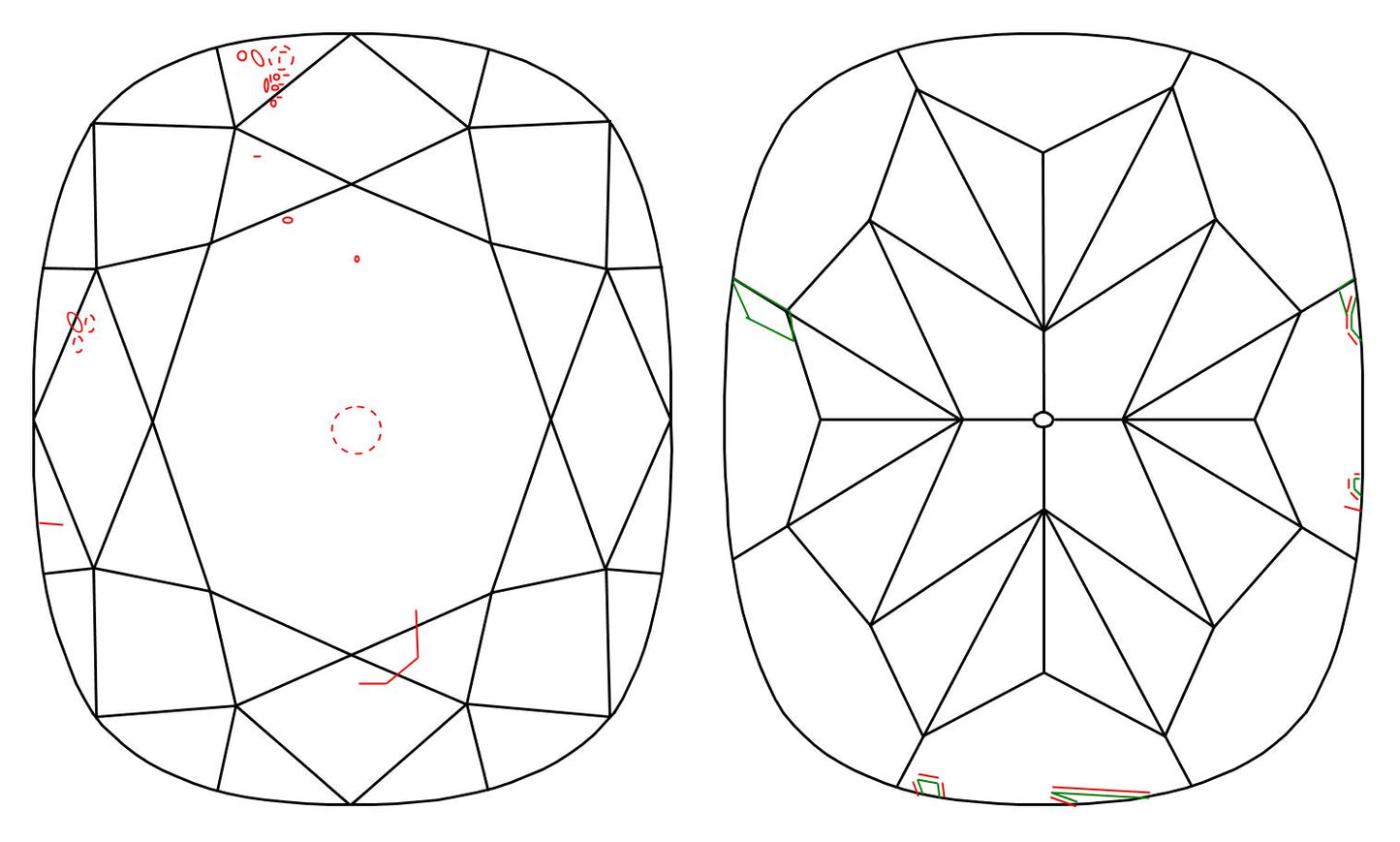 GIA 1.01 H-SI1 Cushion Diamond