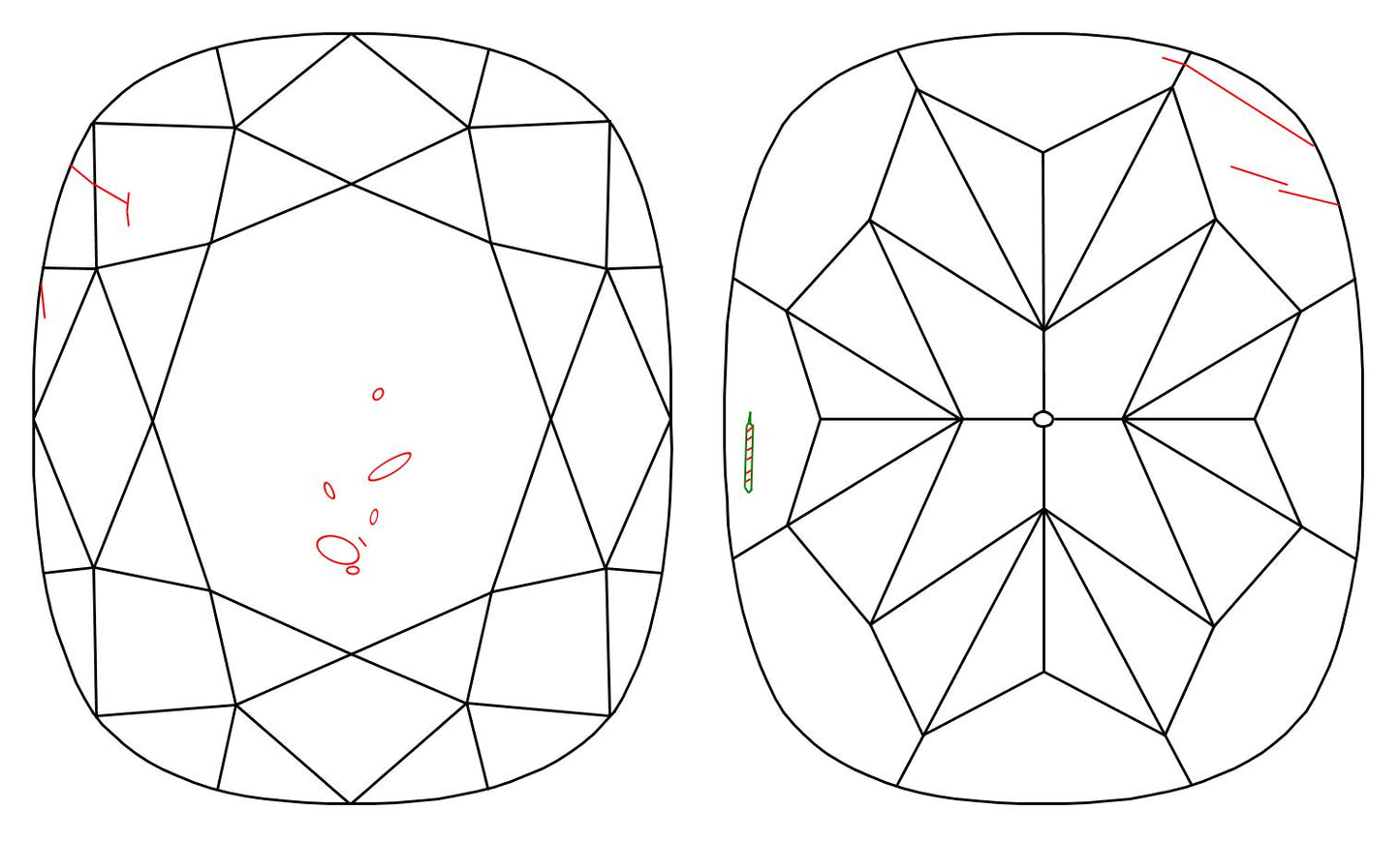 GIA 1.01 H-SI2 Cushion Diamond