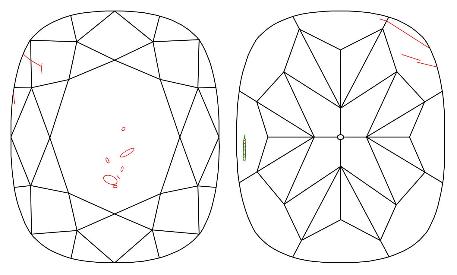 GIA 1.01 H-SI2 Cushion Diamond