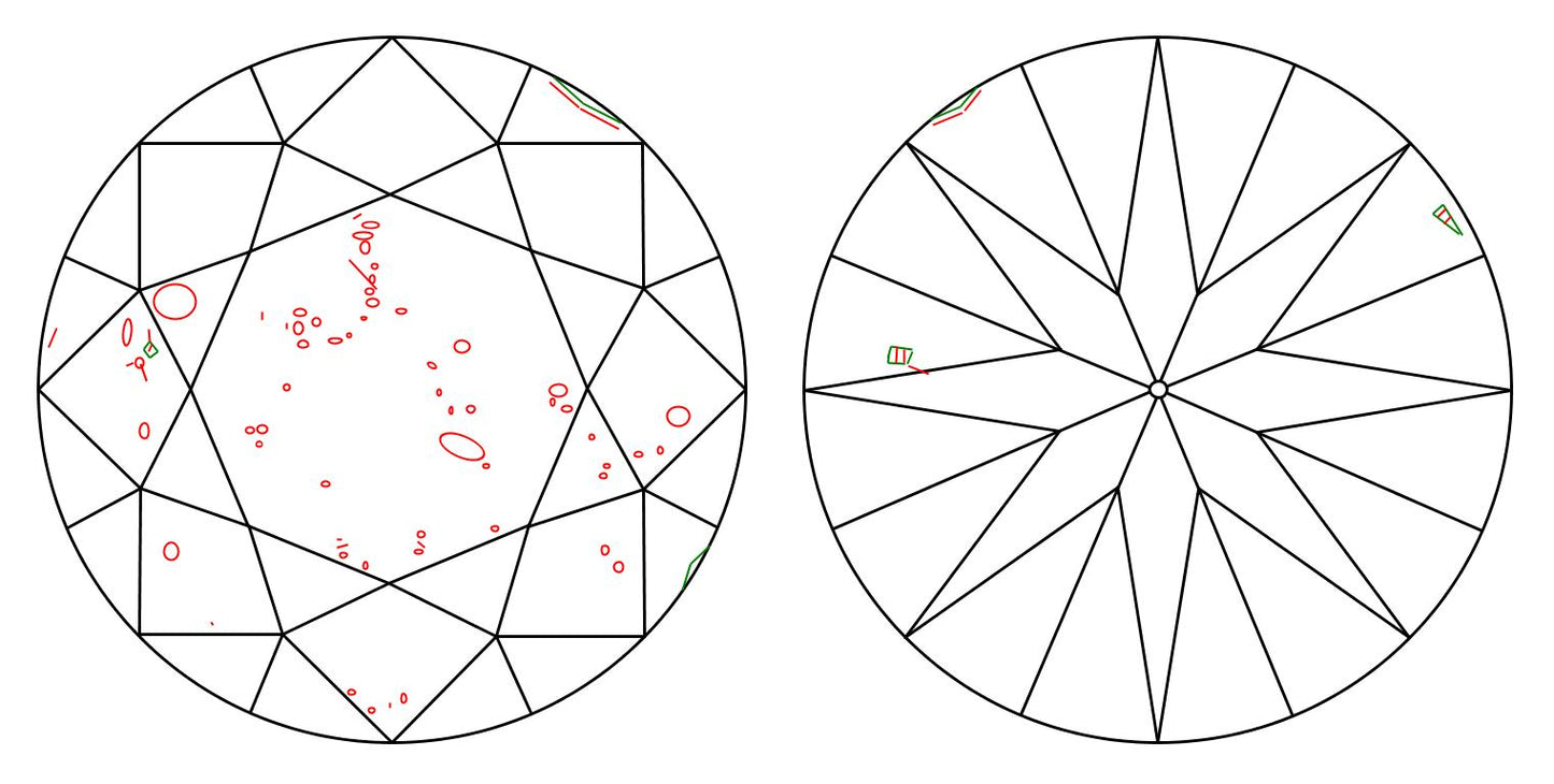 GIA 3.81 D-SI2 Round Diamond