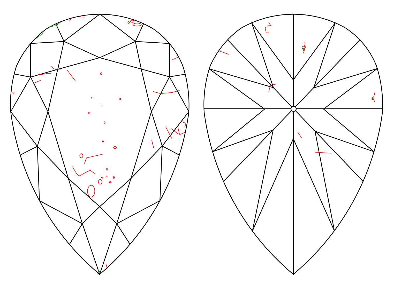 GIA 5.01 J-SI2 Pear Diamond