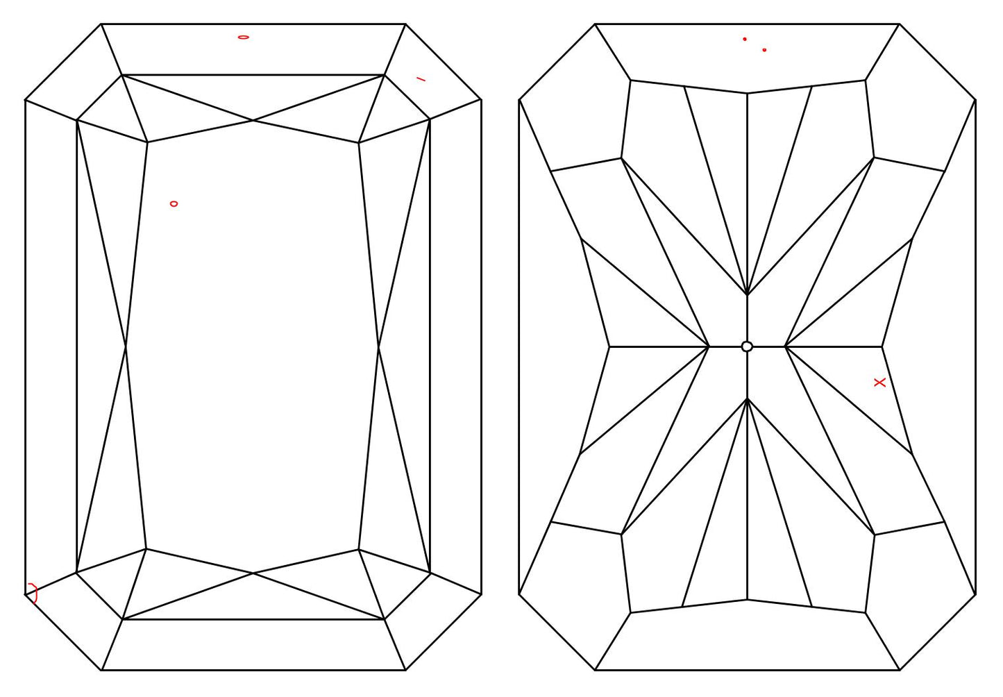 GIA 1 H-VS1 Radiant Diamond