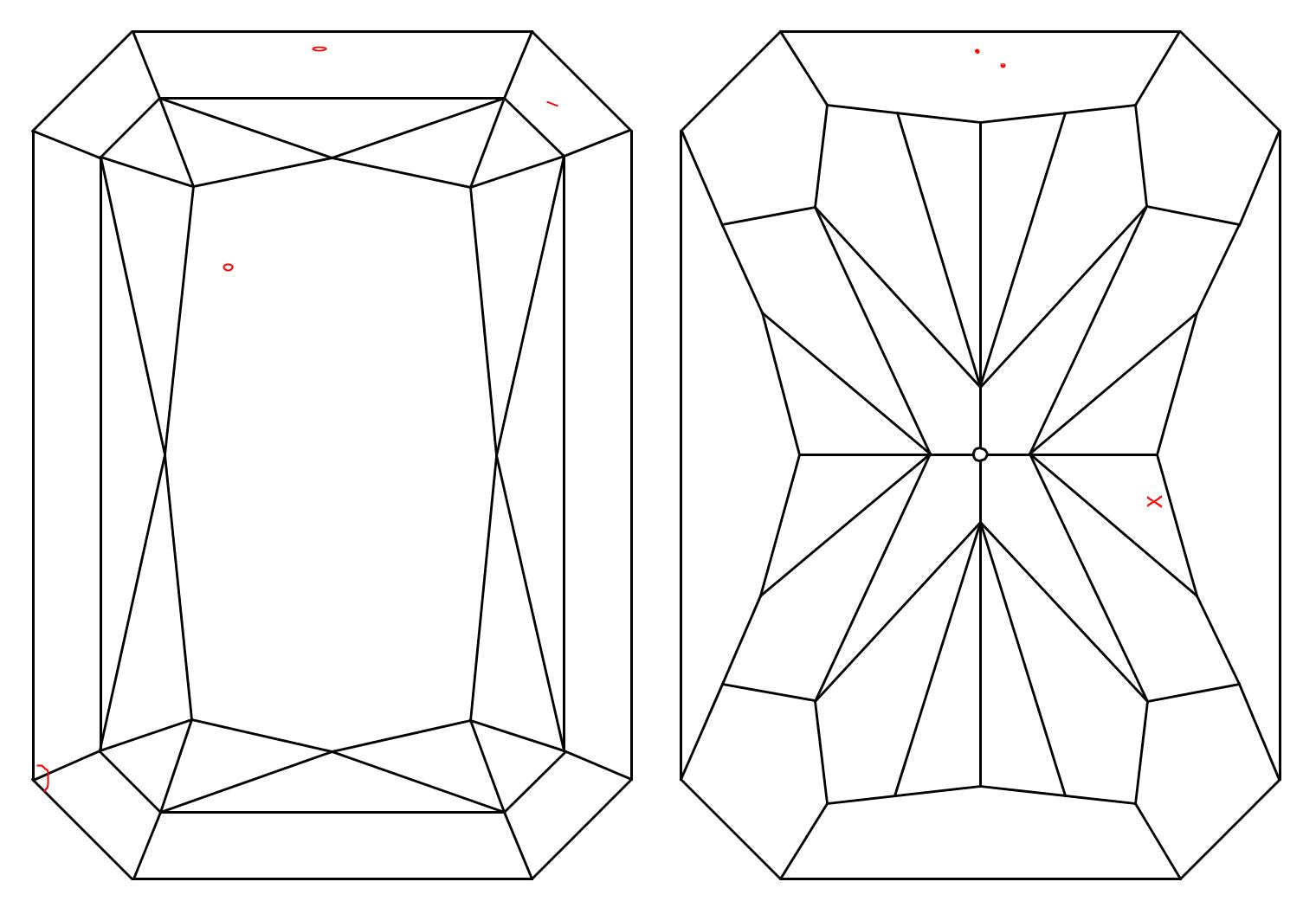 GIA 1 H-VS1 Radiant Diamond
