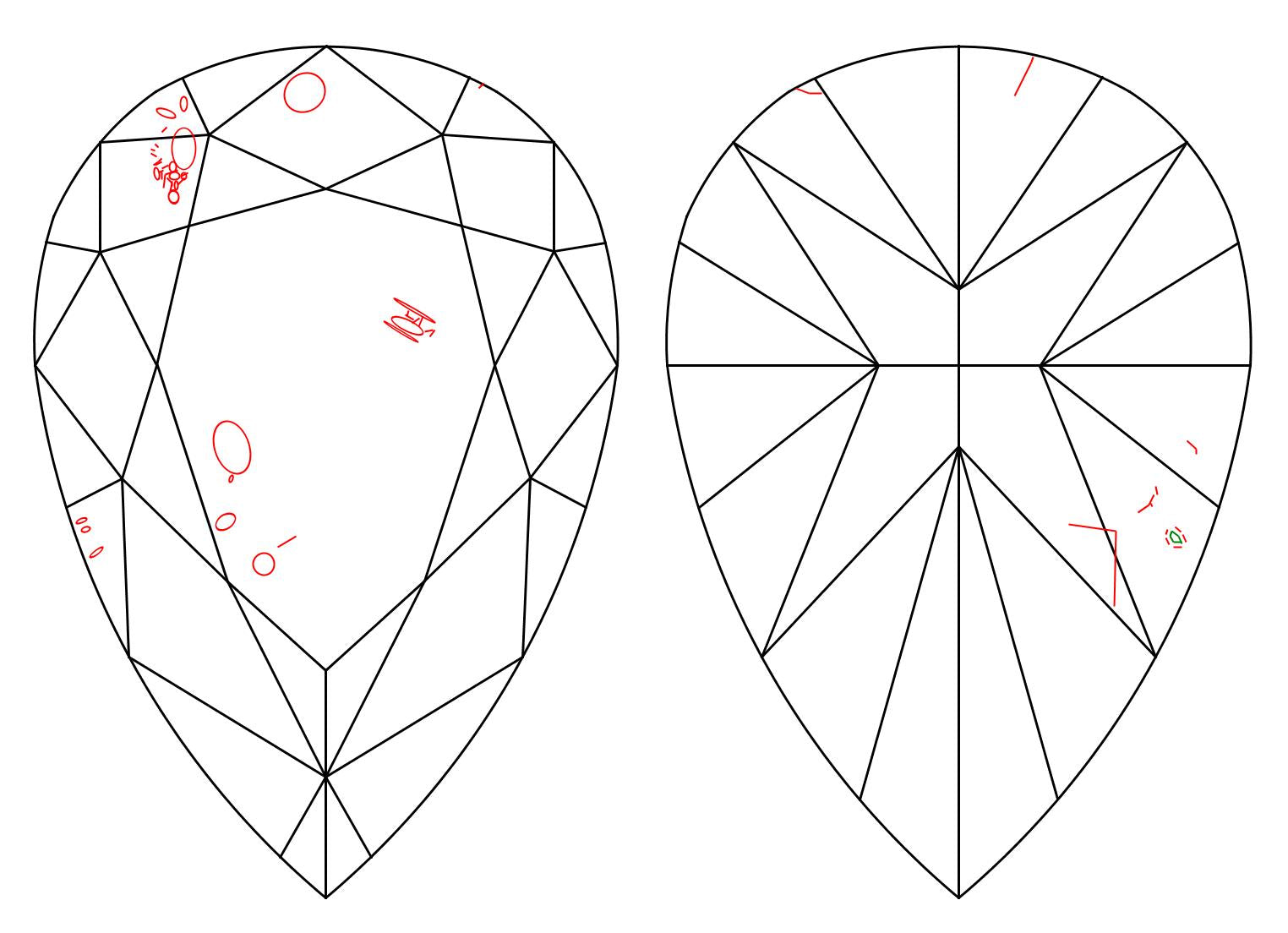 GIA 4.05 J-SI2 Pear Diamond