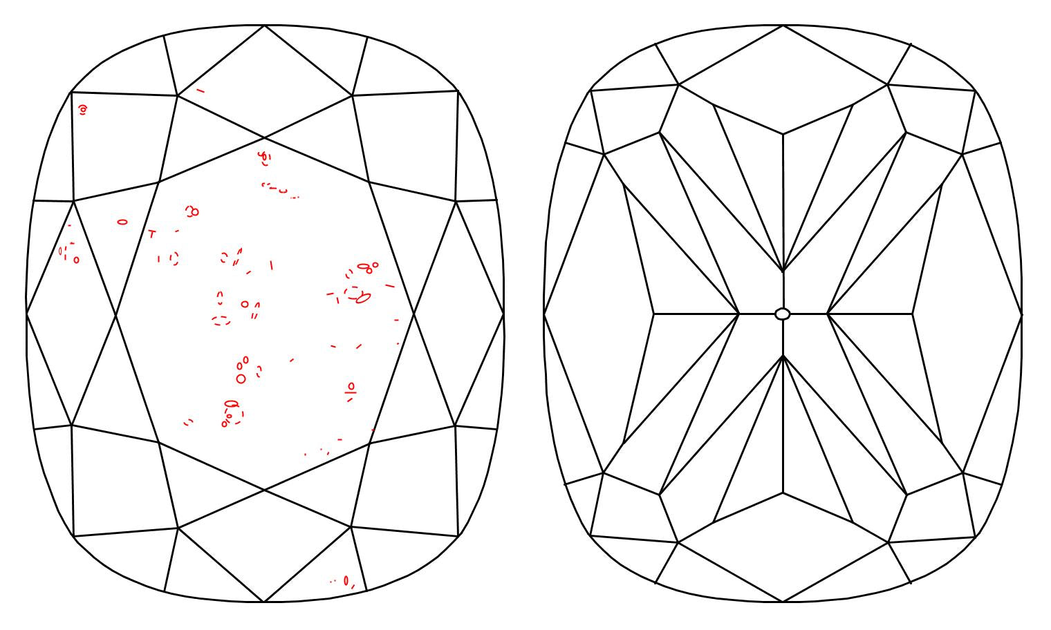 GIA 1.01 F-SI1 Cushion Diamond