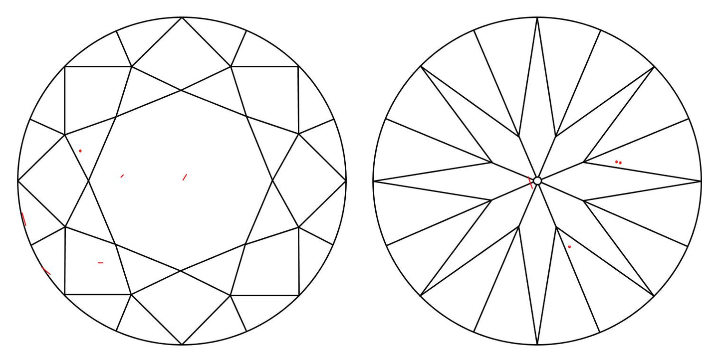 GIA 1.06 H-VVS2 Round Diamond