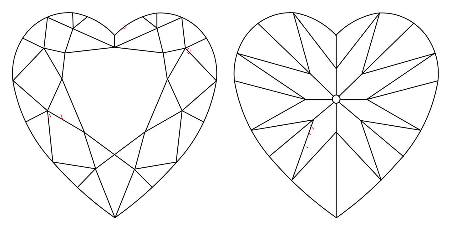 GIA 1.51 F-VVS1 Heart Diamond
