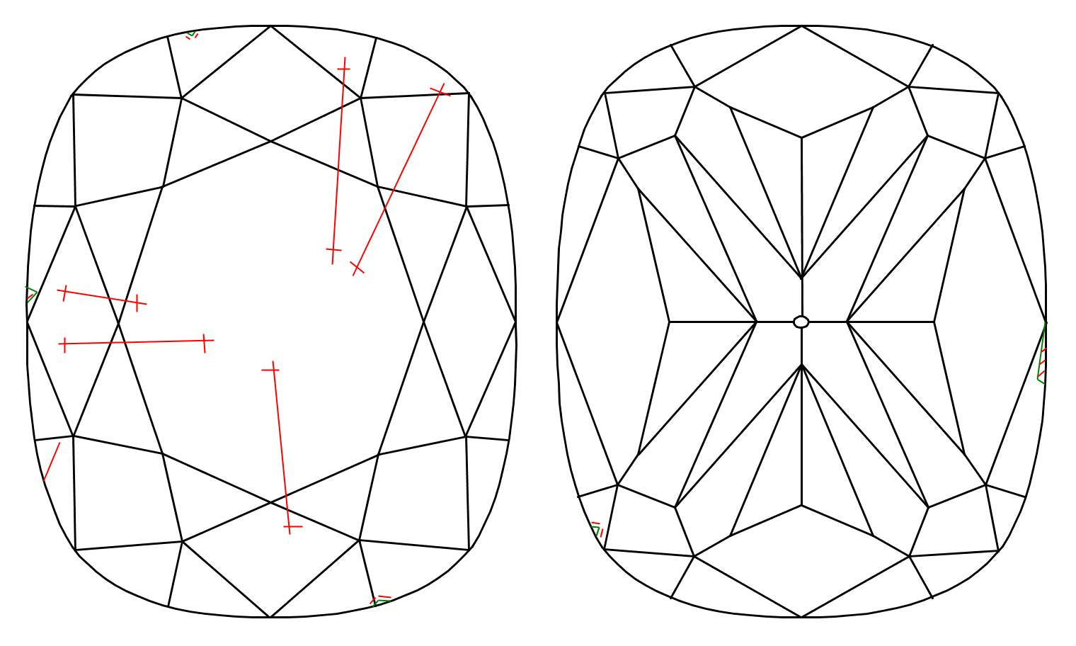 GIA 1.3 H-SI2 Cushion Diamond