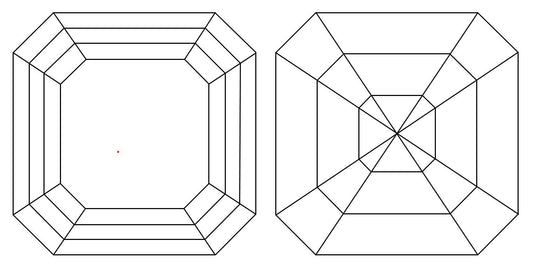 GIA 1.13 E-VVS2 Asscher Diamond