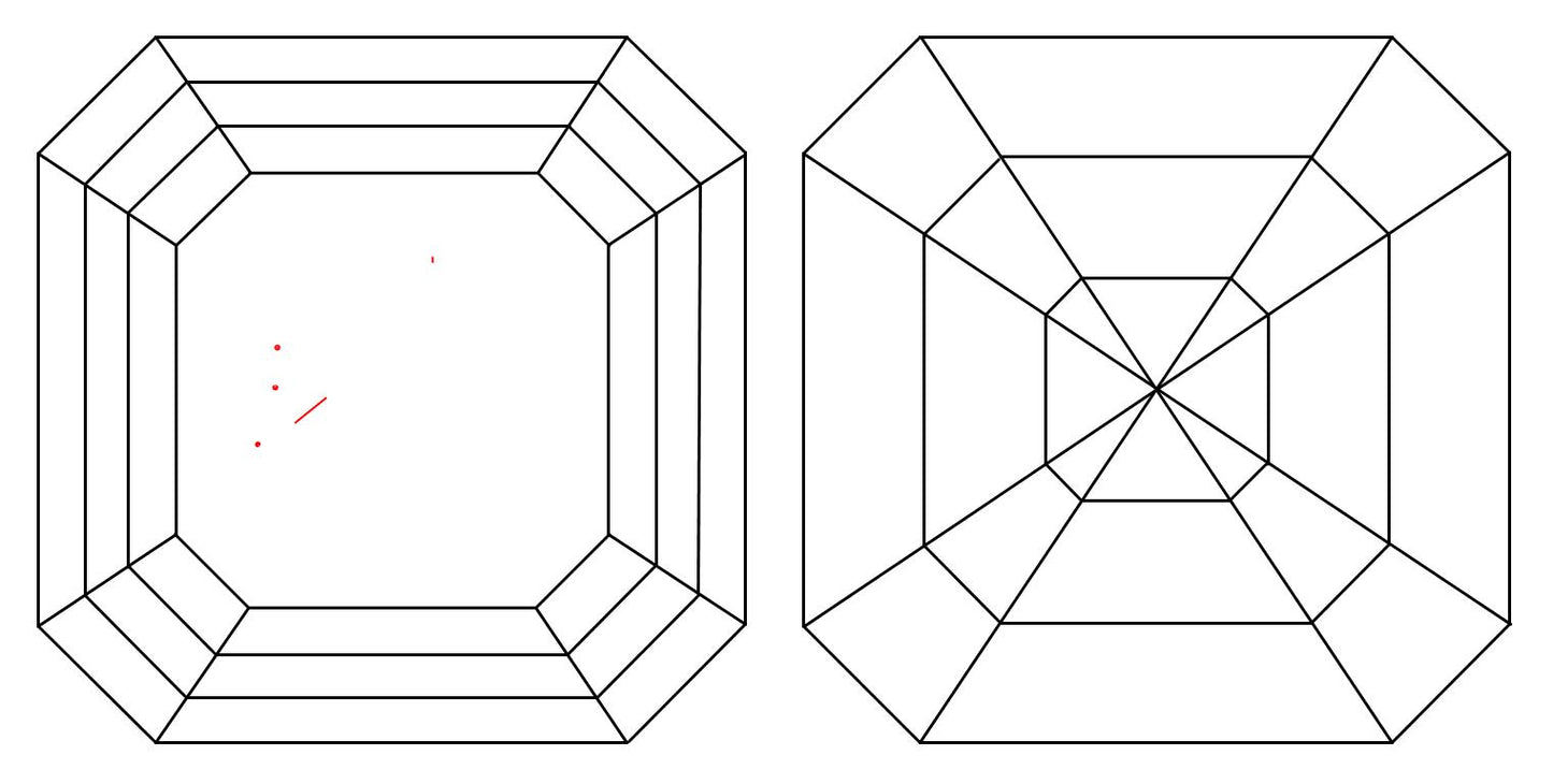 GIA 1.01 D-VS1 Asscher Diamond
