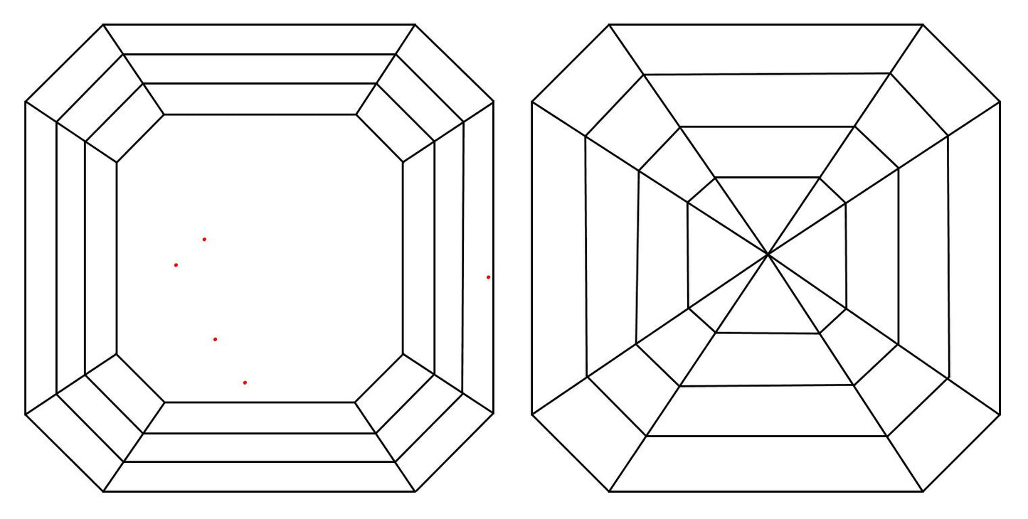 GIA 1 D-VVS2 Asscher Diamond