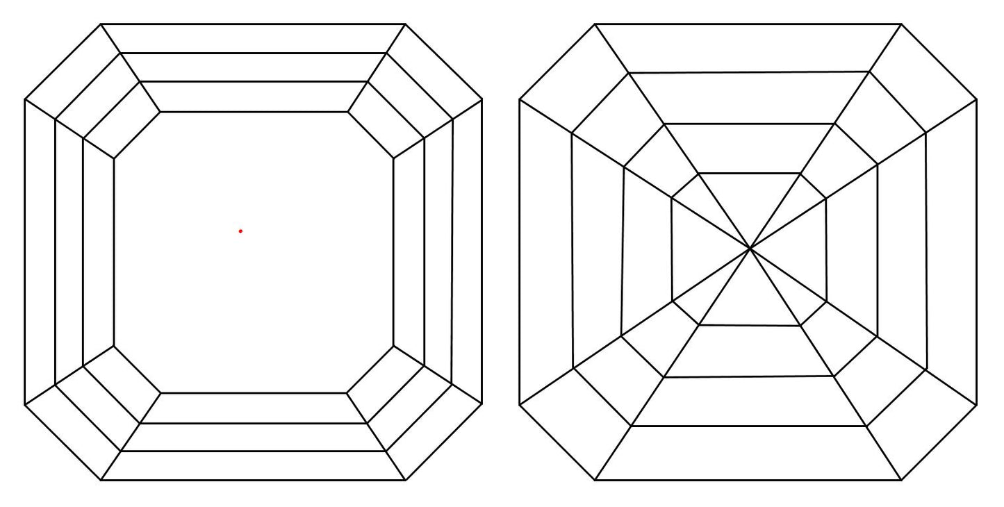 GIA 1 D-VVS2 Asscher Diamond