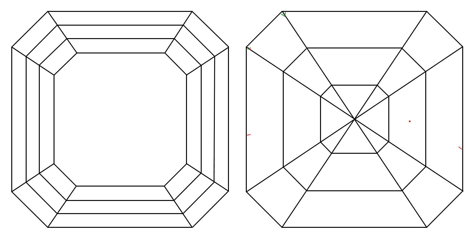 GIA 1 D-VVS1 Asscher Diamond