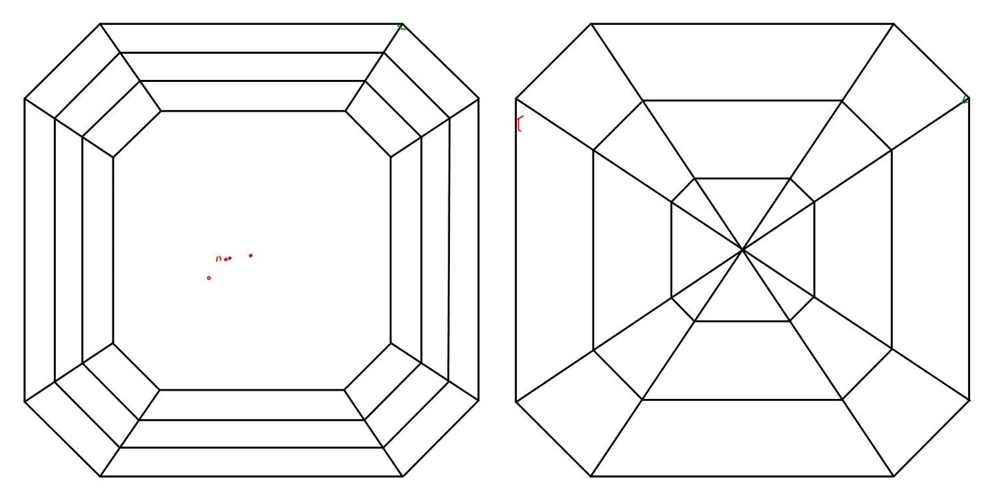 GIA 1 F-VS1 Asscher Diamond