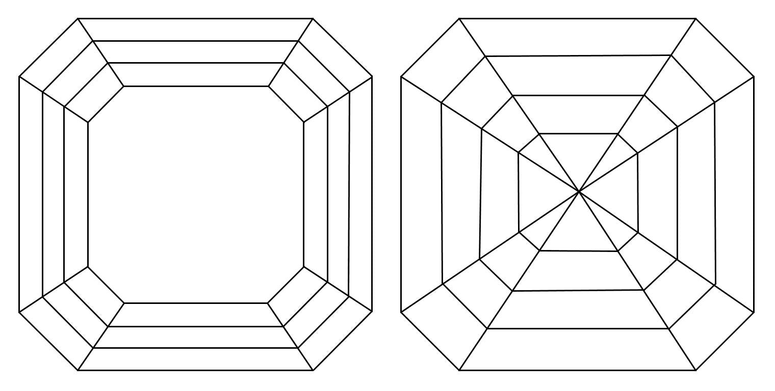 GIA 1 F-IF Asscher Diamond