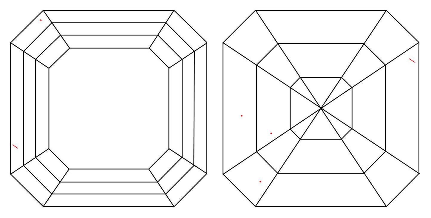 GIA 1.01 I-VS1 Asscher Diamond