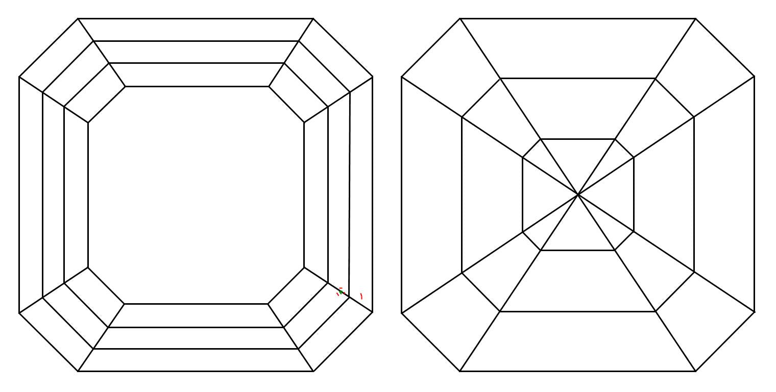 GIA 1.01 I-VVS1 Asscher Diamond