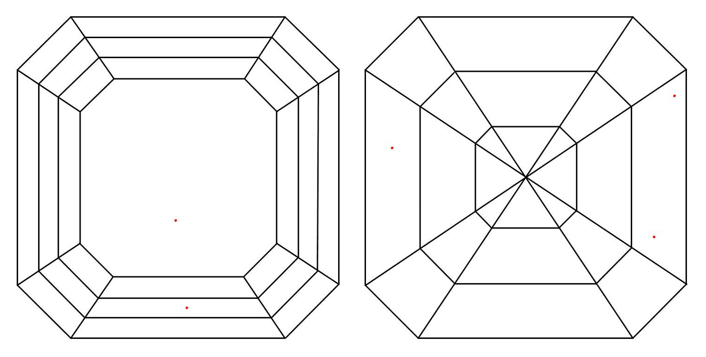 GIA 1 I-VVS2 Asscher Diamond