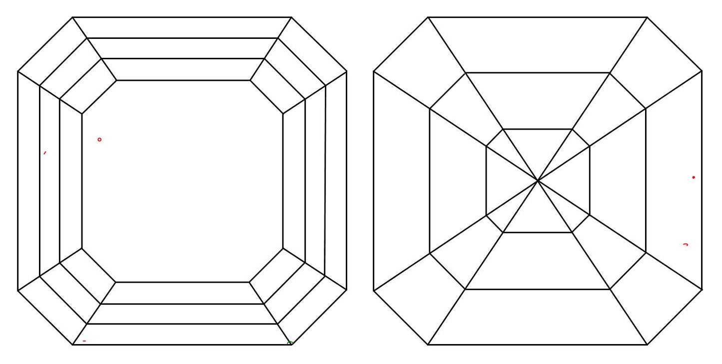 GIA 1.01 E-VS1 Asscher Diamond