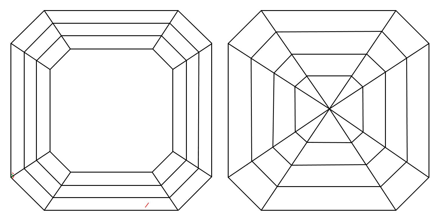 GIA 1 E-VVS2 Asscher Diamond