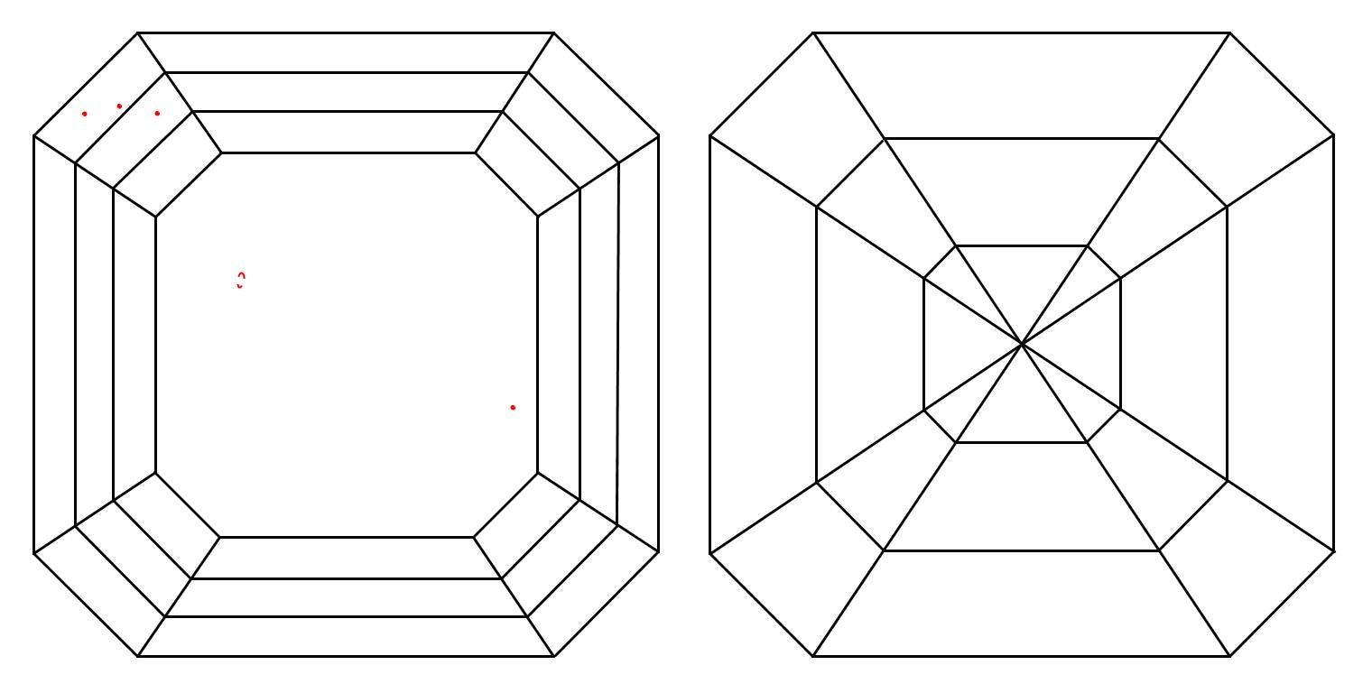 GIA 1 F-VVS2 Asscher Diamond